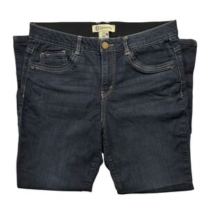 Democracy Women's Ab Solution Size 10 Jeans Tapered Leg Mid Rise Dark Wash - 386